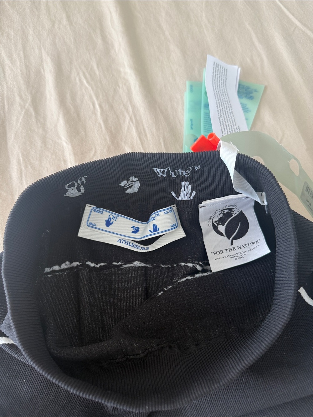 Off-White Athl Off Stamp Seamless Leggings 'Black/White' - Picture 2 of 3
